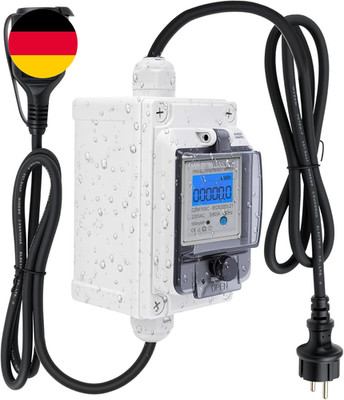 Mobiler Digitaler Stromzähler 230V 16A   Digitaler Stromverbrauchsmesser Mit IP6