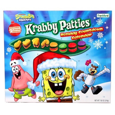 Frankford SpongeBob SquarePants Advent Calendar-24 Days of Krabby Patty Treat...
