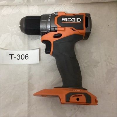 RIDGID R87012 18V Cordless Drill Driver Orange Black Keyless 1/2'' Battery T-306