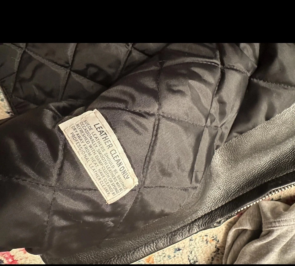 Chaqueta de moto vintage años 70 Montgomery Ward talla M negra  Foto 2 de 4