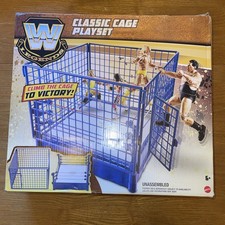 WWE Legends Elite Classic Cage Wrestling Ring Mattel nuovo con scatola bello!