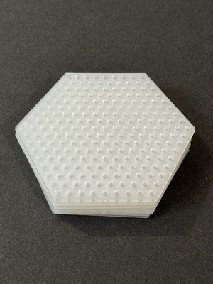 Pentagon Plastic Canvas Shape White Polycon 3 in Craft Embroidery 13 PC UNUSED