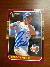 Pete O’Brien Signed 1987 Donruss Opening Day Autograph