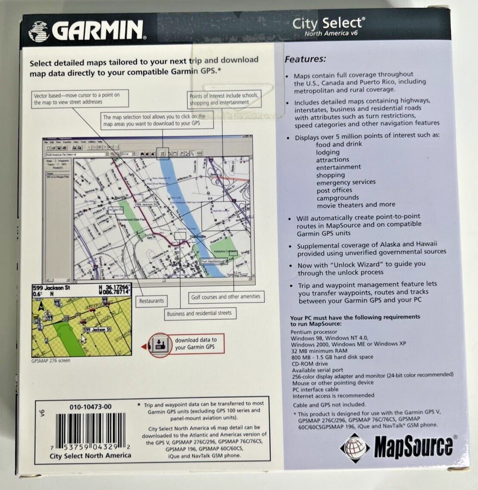 Garmin MapSource North America City Select Version 6 CDROM 2004 2 Discs - Image 3 of 4
