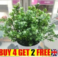 Green Artificial Small Leaves Plant 7 Branches Milan Grass Home Decor 1720575229