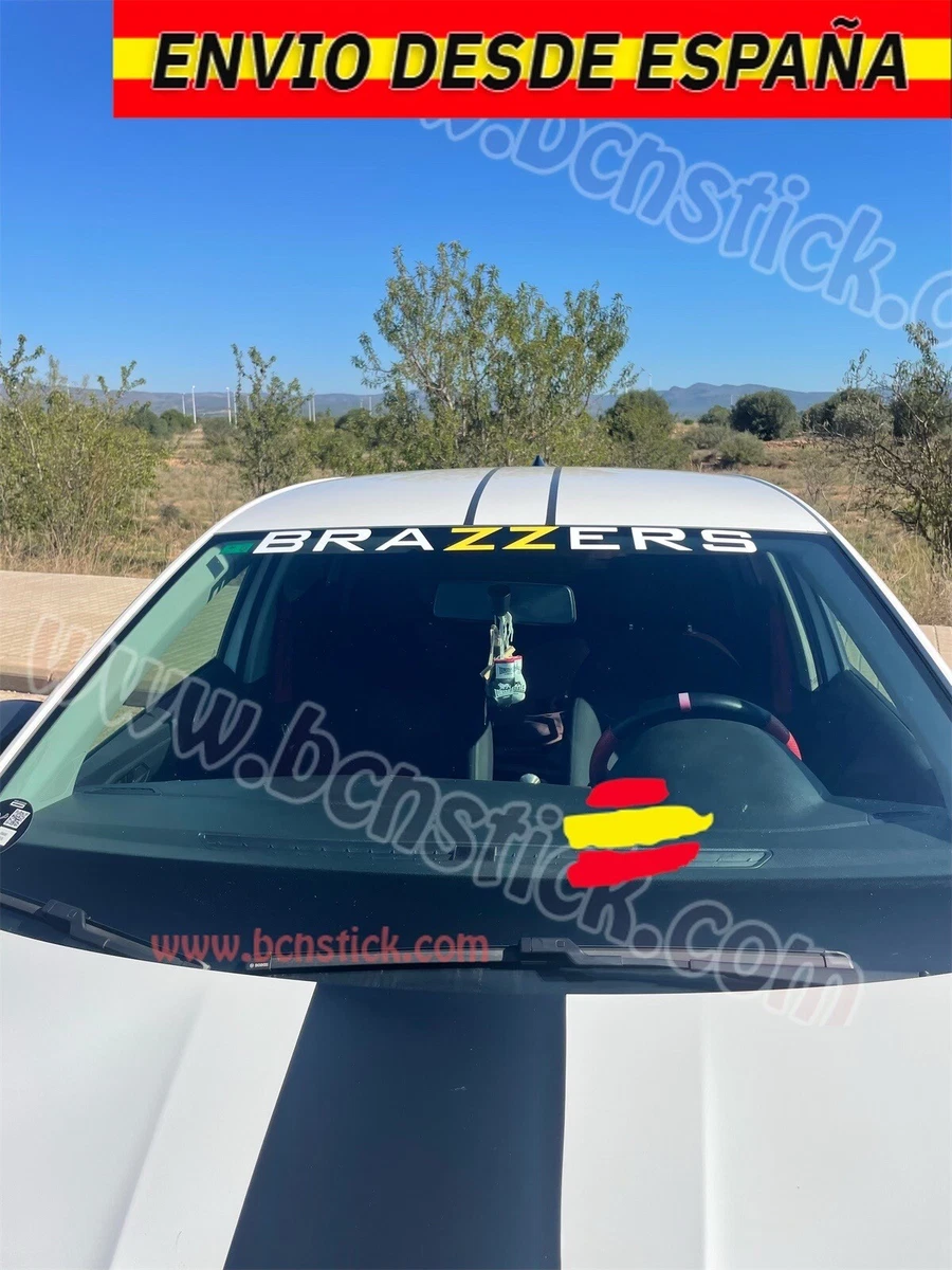 Side brazzers vinyl decal stickers windshield car drift racing 90x6.5cm