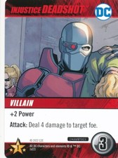 INJUSTICE DEADSHOT DC Comics Deck Building Game card INJUSTICE