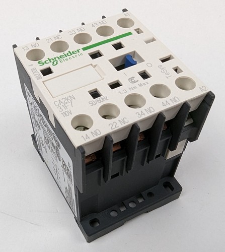 Schneider Contattore Relè di Controllo CA2KN31F7 110Vac Bobina DIN Rail 600VAC 10A NUOVO