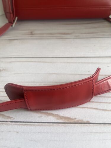 Franklin Covey Red Planner Organizer Zip Tote Shoulder Bag 7-ring Binder Leather - Picture 5 of 24