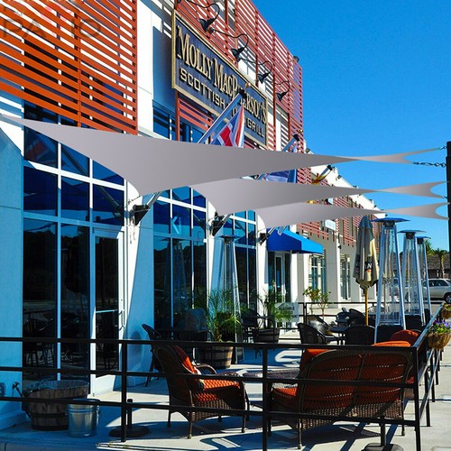 Waterproof Shade Sail Patio Awning Outdoor Garden Pool Sun Canopy Shelter Cover - Picture 209 of 606