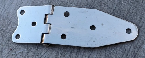 1 x Stainless Steel Boat Yacht Hinge - Strap Heavy Duty S/S 304g 126mm x 43mm - Picture 2 of 4