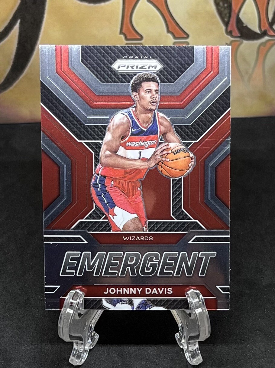 2022-23 Panini Prizm Johnny Davis RC #13 Emergent Washington Wizards