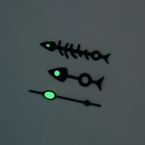 For NH35/NH36/4R/7S Watch Movement Fishbone Watch Hands Kit Green Luminous Hands - Bild 5 von 11