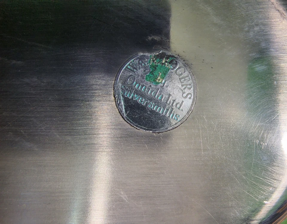 ¡BONITO! DE COLECCIÓN WM A ROGERS PLATO/TAZÓN PARA SERVIR VERDURAS CUBIERTO PLATEADO  Foto 4 de 4