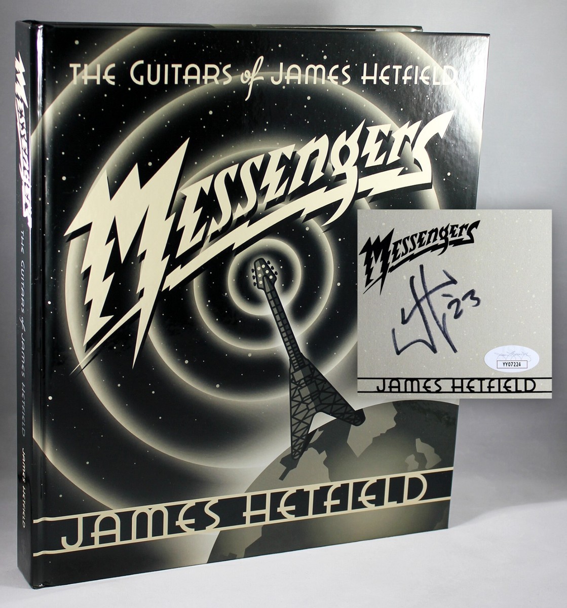 JAMES HETFIELD SIGNED MESSENGERS 1ST ED HARDCOVER BOOK METALLICA +