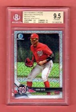 JUAN SOTO 2018 BOWMAN CHROME MEGA REFRACTOR PROSPECTS BGS 9.5 GEM MINT NATIONALS