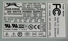 TIGER  TG-2006-D TIGER POWER 200W ATX POWER SUPPLY