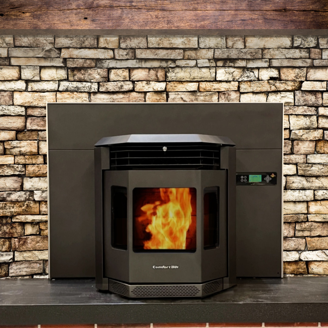 ComfortBilt HP22i-SS Pellet Stove Pellet Heater Fireplace Insert 47 lb Hopper