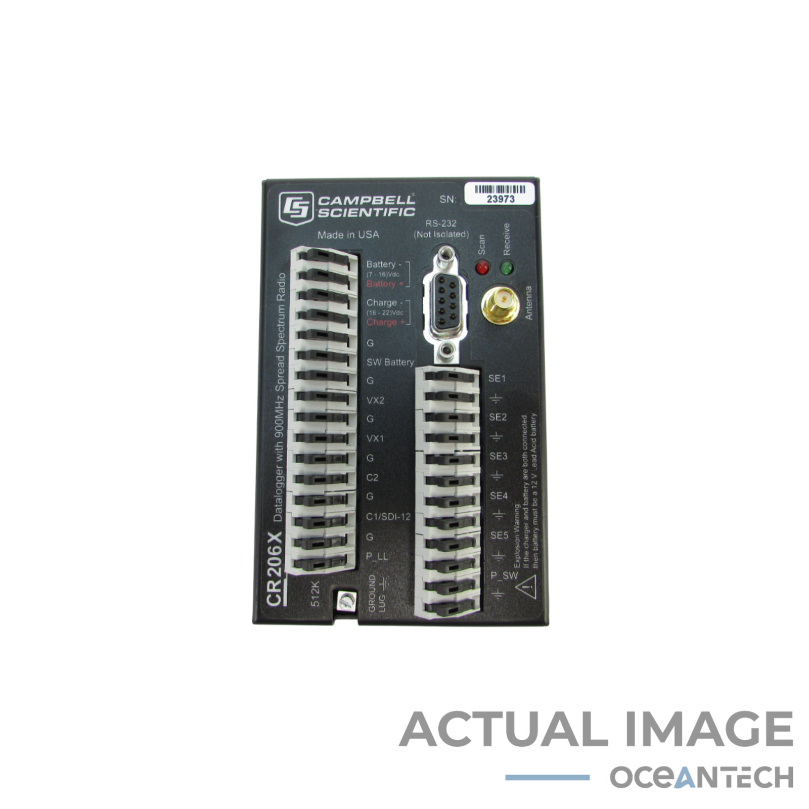 Campbell Scientific CR206X Datalogger W/ 900Mhz Spread Spectrum Radio