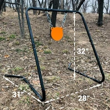 Highwild Shooting Target Stand with Chain Mounting Kit + 6" AR500 Steel Gong
