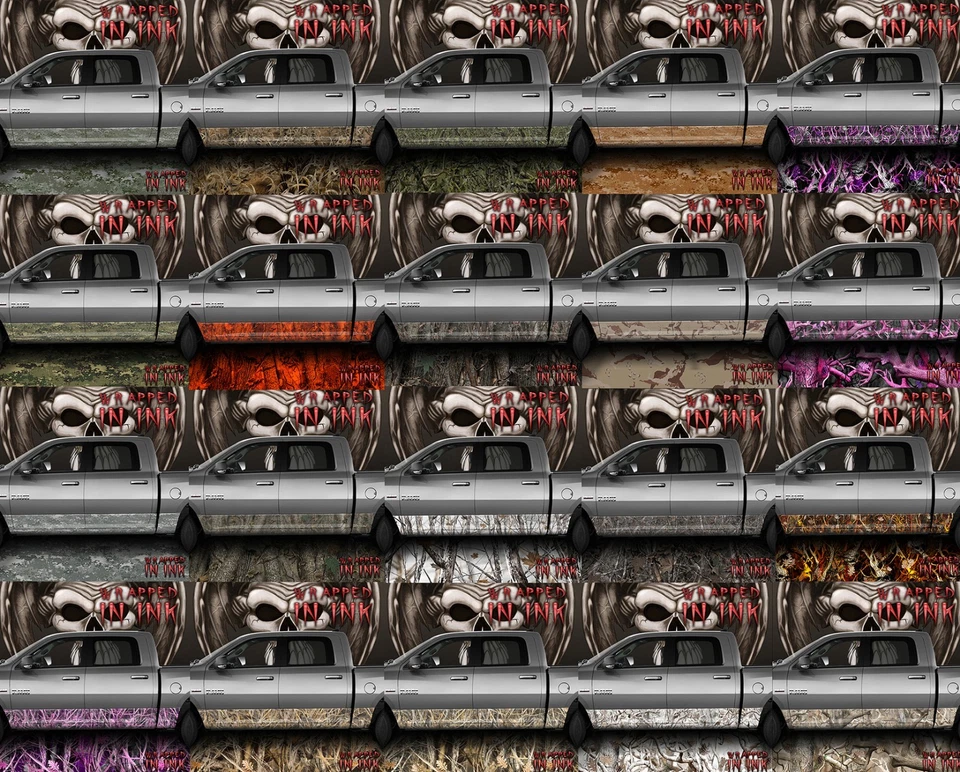 Camo Rocker Panel Wap Chameleon Orange Decal Truck Side Camouflage Vinyl A47RP#2 - Image 3 of 3