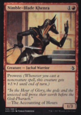 Nimble-Blade Khenra - Amonkhet: #145, Magic: The Gathering Nm R106