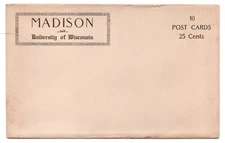 Madison Wisconsin Envelope University VTG Empty 10 25 Cents Vintage 