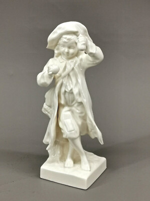 9959633-d Ernst Bohne Porzellan Figur Gärtner-Junge weiß H13cm