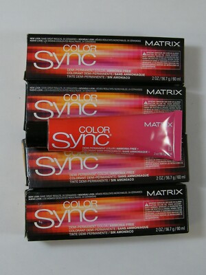 (4) MATRIX COLOR SYNC PERMANENT HAIR COLOR GOLDS 5G, 6G, 8G, 6GG
