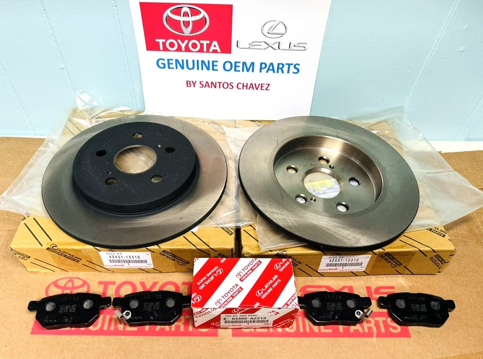 2011-2022 丰田普锐斯后刹车转子和垫套件 正品 原始设备制造商零件 VIN# 要求 — 第 2/3 张图片