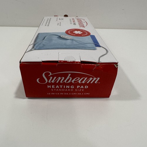 Sunbeam Standard Size Moist or Dry Heating Pad (12x15) 3 settings