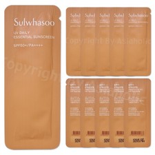Sulwhasoo UV Daily Essential Sunscreen 1ml 10pcs  130pcs Sample Newest Ver