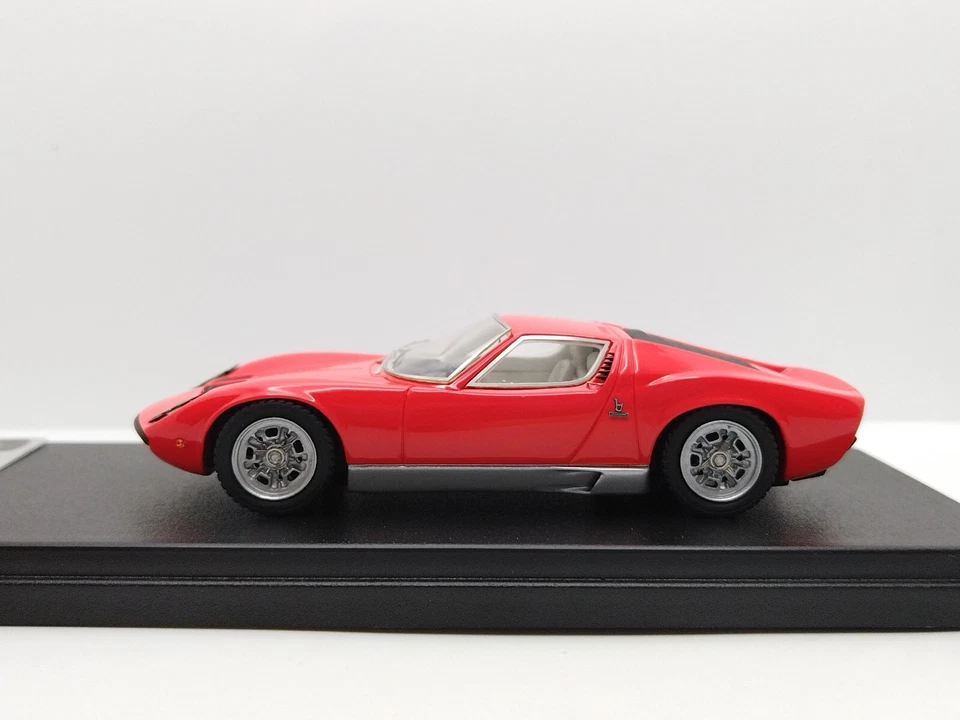 LOOKSMART 1/43 Lamborghini Miura S Paris Motorshow 1968. Orange Fluo. Very Rare! - Image 2 of 4