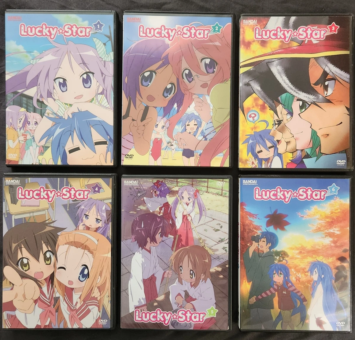 Lucky Star Vol. 1 6 Anime DVD Complete Series Collection Episodes 1 24