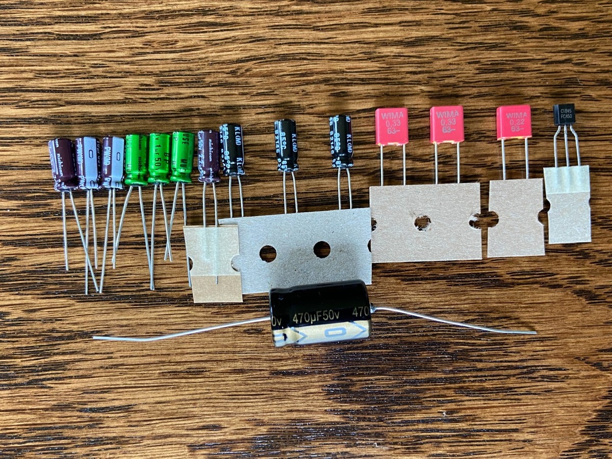 Technics SL-1600 SL-1700 SL-1800 Speed Repair Kit Capacitors