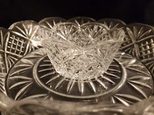 Godinger Shannon Dublin Crystal Collection 12" Chip and Dip Two Piece Server NEW