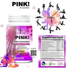 PINK! Pink Female Sensual Enhancement Supplement (1 Month Supply) Better Sex
