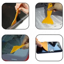 Plastic Felt Edge Squeegee Tool for Car Film Wallpaper Tool 5inch Length Yellow