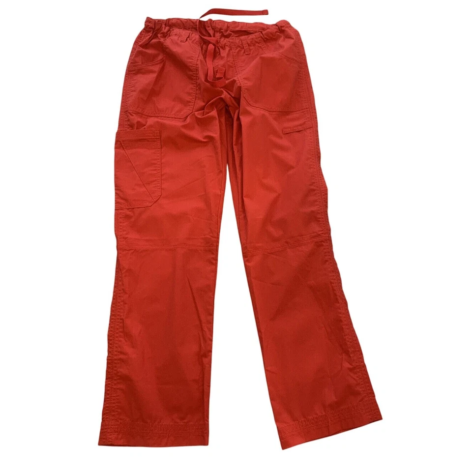 Pantalones Médicos Landau Pequeños Elastizados Para Mujer Caqui Rojo Claro Nuevos Foto 2 de 4