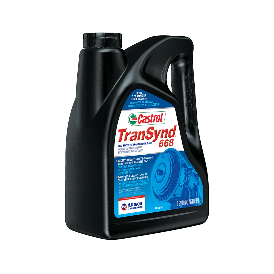 Allison Transynd TES 668 Full Synthetic Transmission Fluid PKG 2 GAL + 1 Filter Foto 2 de 4