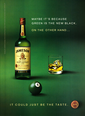 JAMESON IRISH WHISKY AD #12 RARE 2004 OUT OF PRINT ''ON THE OTHER HAND...''