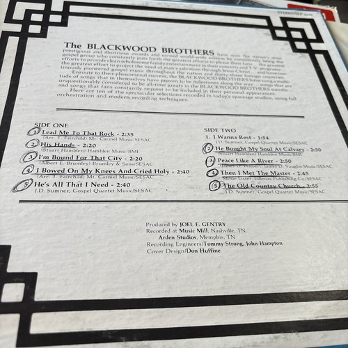 The Blackwood Brothers Quartet Hits of The Century gospel LP Skylite NM/ VG - Picture 2 of 3