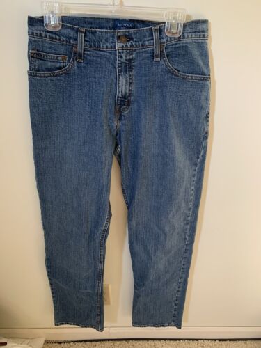 Arizona Jeans Mens 31 X 32 Jean Co Flex Relaxed Straight Blue Mid Rise Pockets