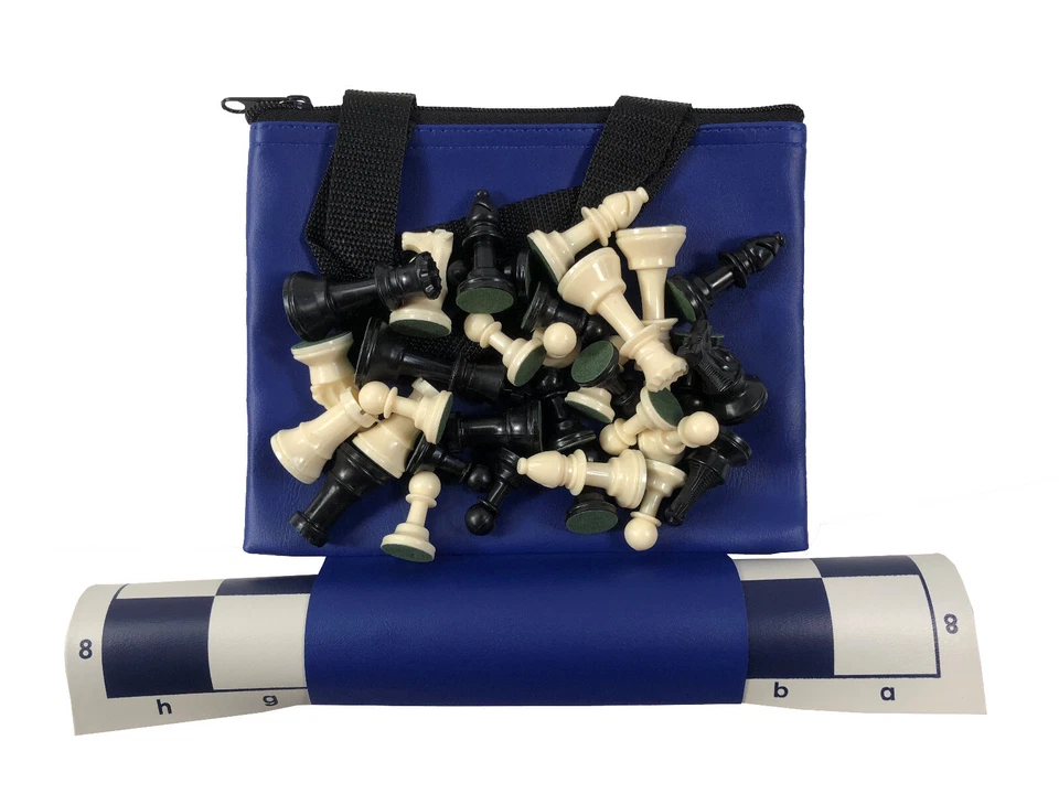 Mini Juego de Ajedrez - Juego de Análisis - Bolsa, Tablero, Piezas - 2.5 King Foto 4 de 4