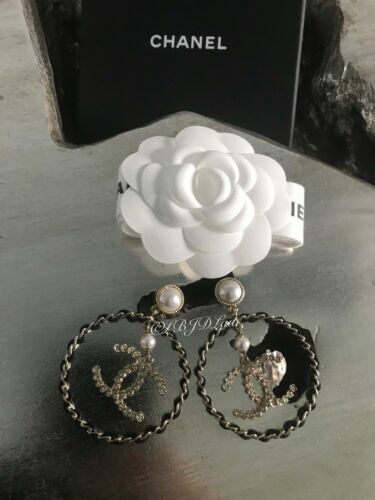 fake chanel hoop earrings