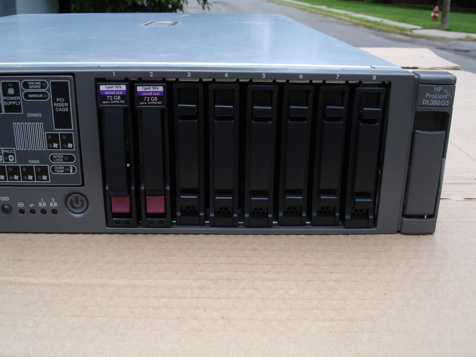 HP ProLiant DL380 G5 2.0GHz Quad Core X5130 8GB RAM 2x72GB 10K HD 2.5" - Image 3 of 4