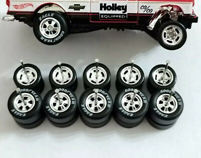 1/64 Ruote Per Hotwheels Con Pneumatico In Gomma Albero Cavo - Foto 11