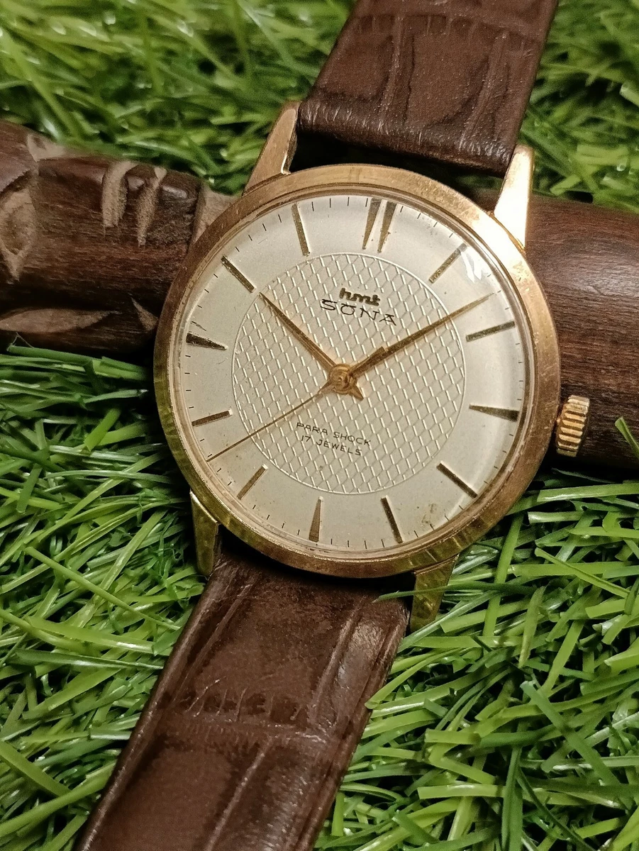 AUTHENTIC HMT SONA SILVER 17 JEWELS 1974s ORIGINAL MEN S INDIA VINTAGE WATCH