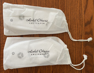 Hotel Okura Amsterdam 2 Pair of Hotel Slippers Brand New in bag