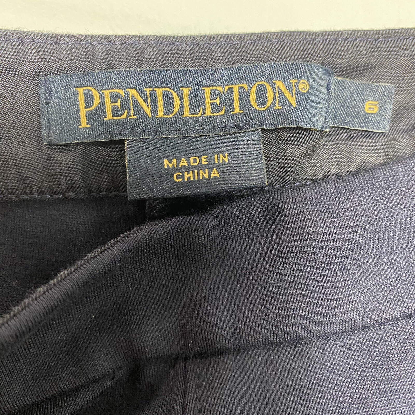 Pendleton Navy Blue Stretch Side Zip Basic Minima… - image 8
